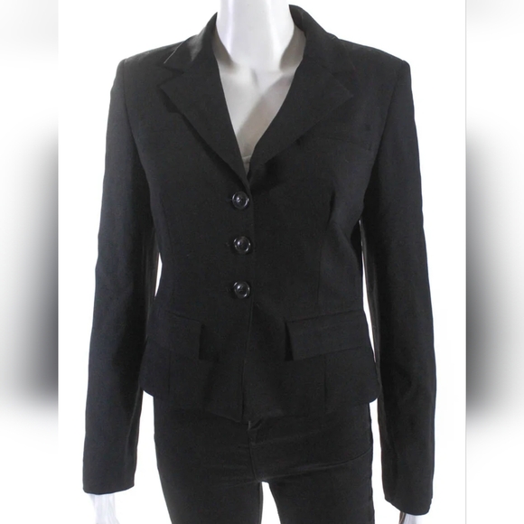 Piazza Sempione Black Wool Blazer , Sz 42/ S, EUC - Picture 1 of 7